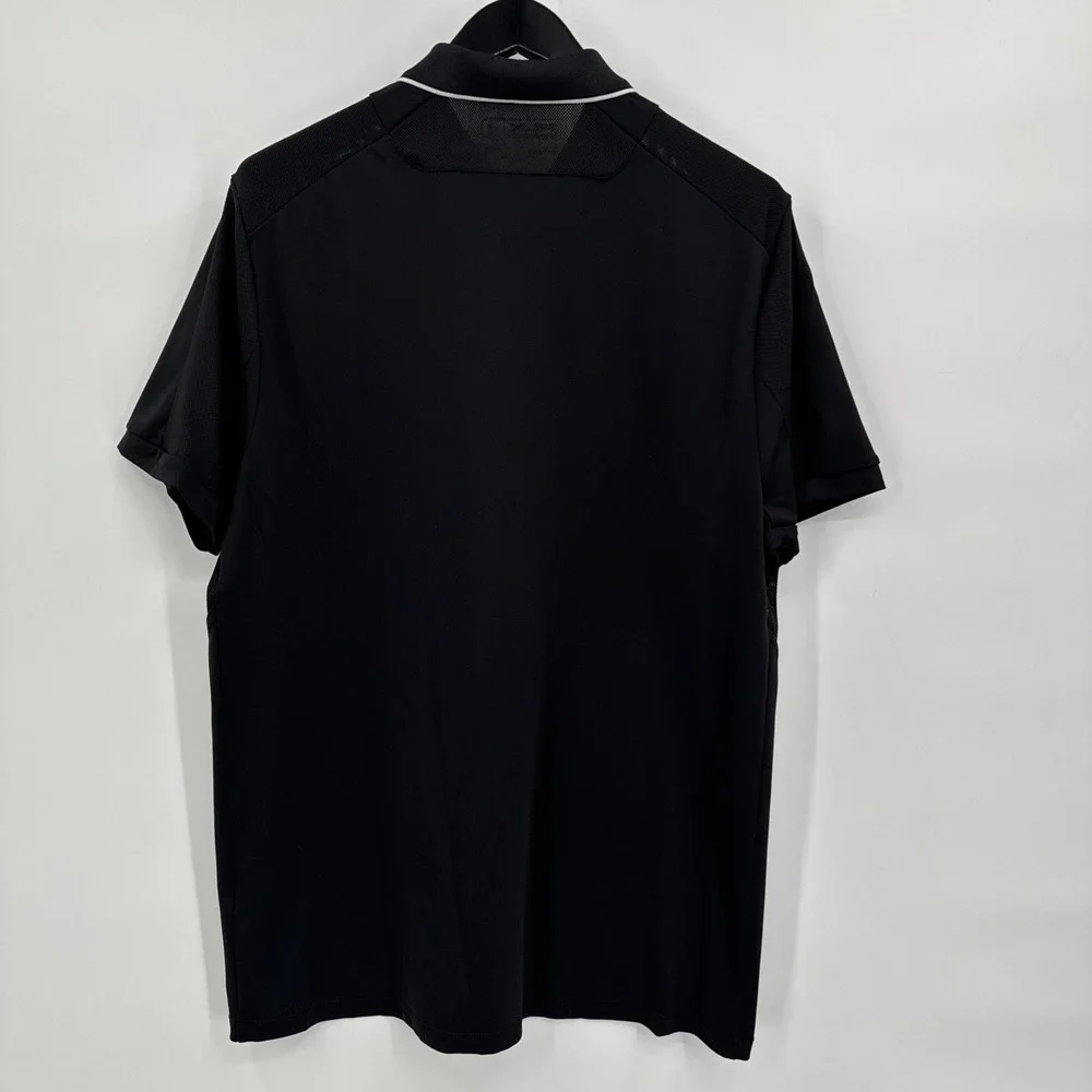 RLX Ralph‎ Lauren Golf Polo Mens L BLack Trump National Bedminster Activewear